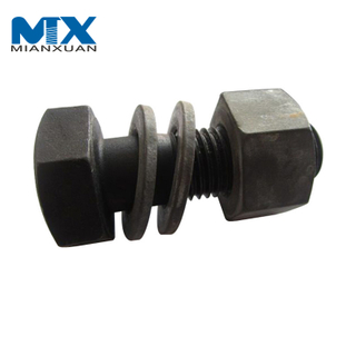 Perno de cabeza cuadrada de acero al carbono de acero inoxidable A325 DIN6914 con tuerca