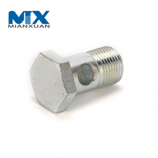 Montaje del banjo del acero de carbono del perno del banjo de dos agujeros M18*1.5 DIN7643