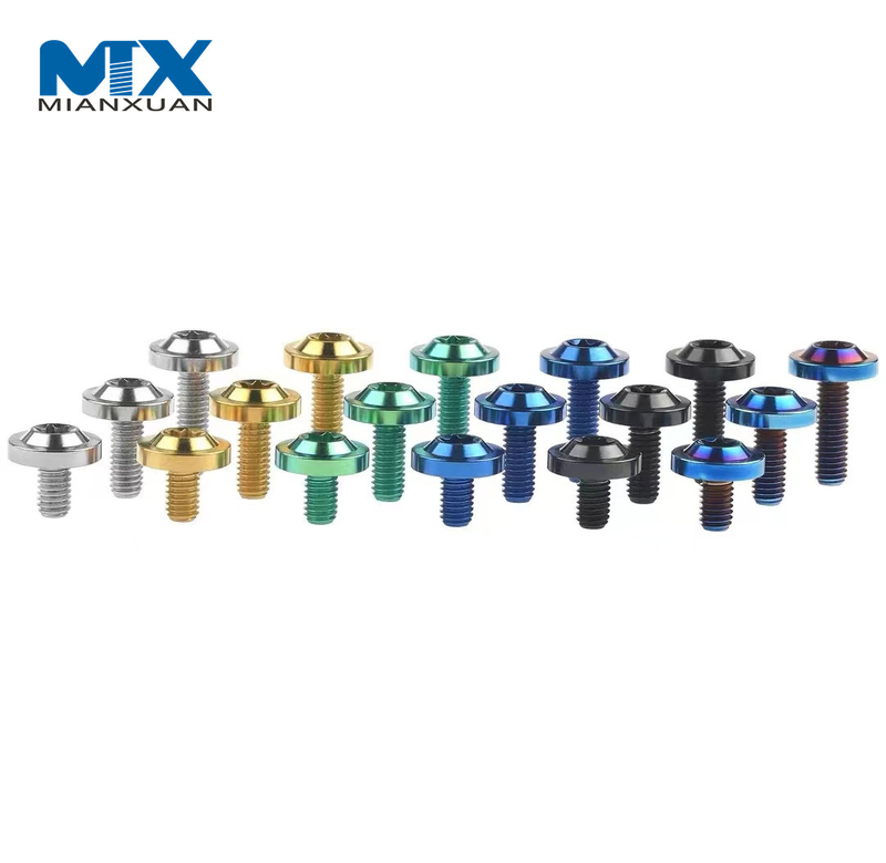 Tornillos de titanio de sujetadores de venta caliente personalizados de fábrica de China
