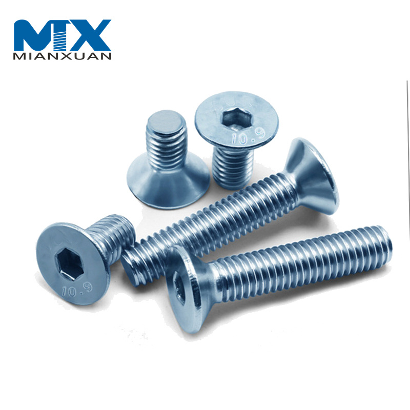 Acero inoxidable avellanado 304 316 del perno de cabeza plana del zócalo del hexágono DIN7991