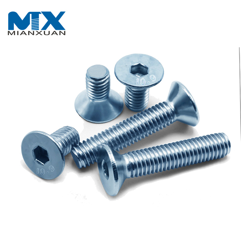 Acero inoxidable avellanado 304 316 del perno de cabeza plana del zócalo del hexágono DIN7991