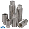 Tornillos de fijación hexagonales de acero inoxidable con punta de perro