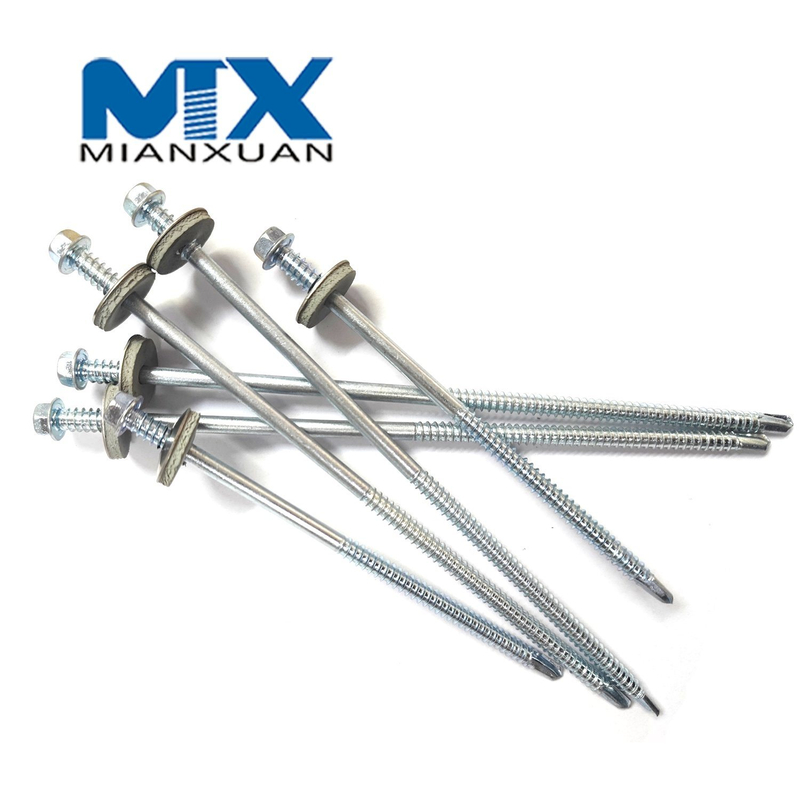Tornillo bimetálico Tornillo autoperforante Hex HD (SS304+CS) Arandela EPDM