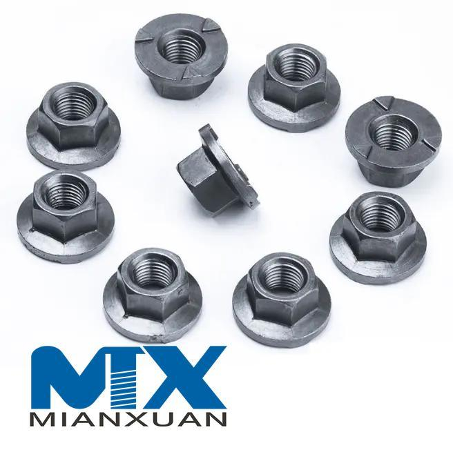 Tuercas hexagonales soldadas por puntos con brida
