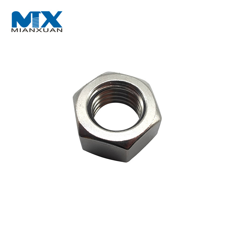Tuercas hexagonales de acero al carbono y acero inoxidable / DIN934/ISO4032 / ANSI B18.2.2 / ASTM A194 2h