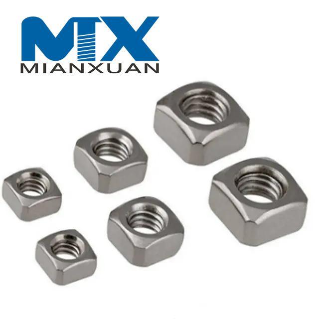 Tuerca cuadrada Acero Zinc Tamaño métrico M5 M6 M8 M10 DIN557
