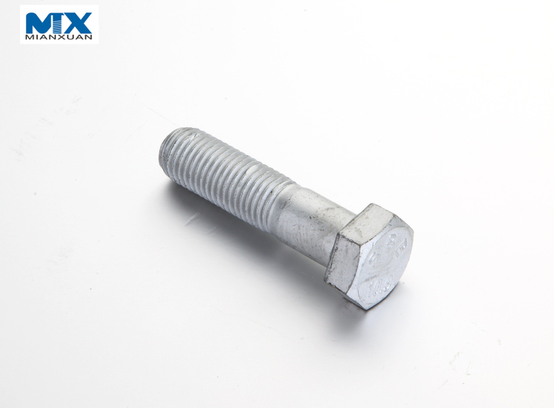 Pernos hexagonales de media rosca para construcción