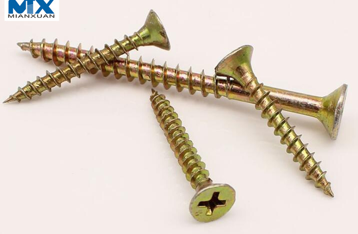 Tornillos para aglomerado de doble cabeza avellanada para construcción