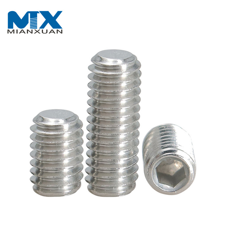 Tornillo sin cabeza del zócalo del hexágono del tornillo de los pernos del enchufe de la tapa del extremo del acero al carbono DIN916