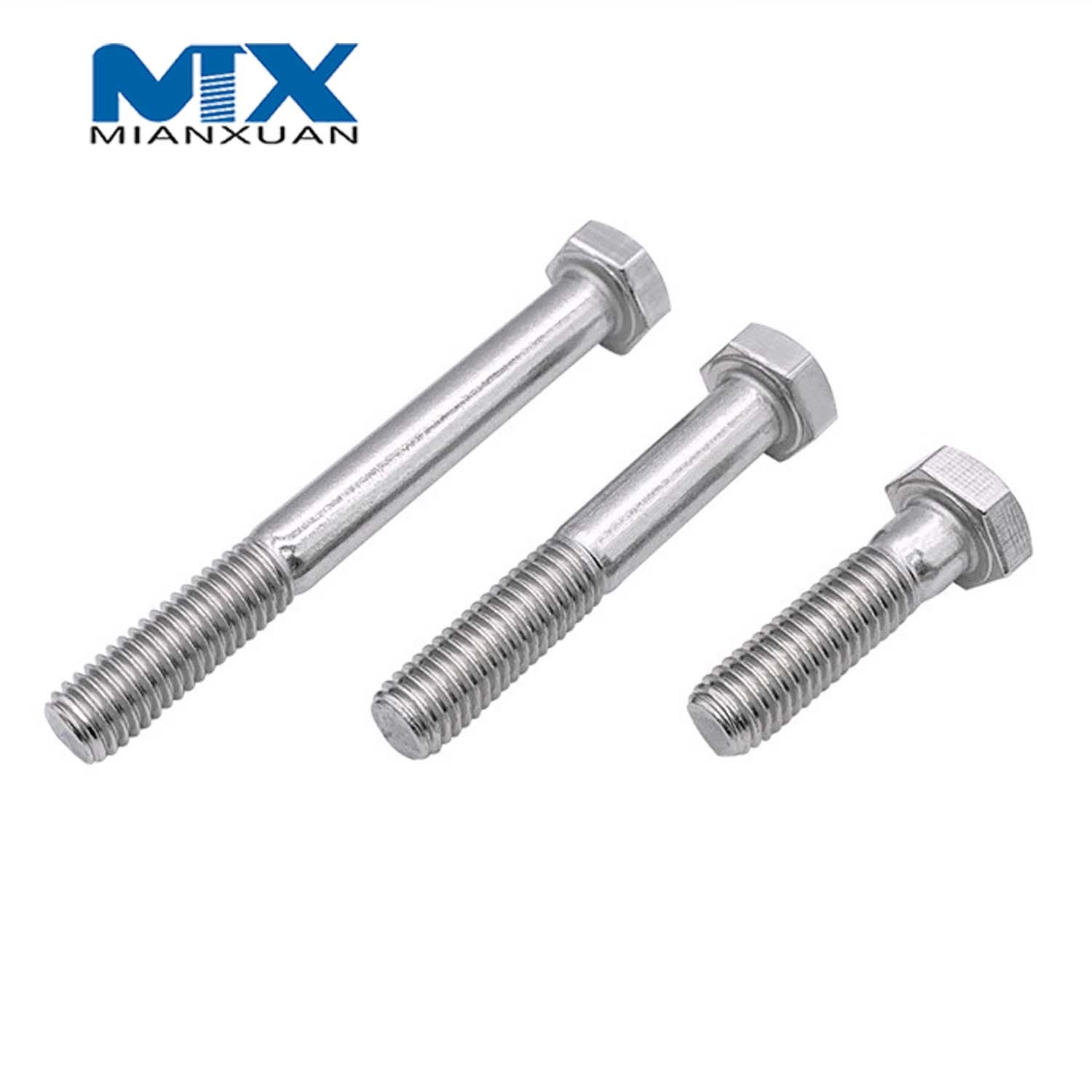 Fabricante estándar A2 A4 18-8 del acero inoxidable del perno de cabeza hexagonal DIN931