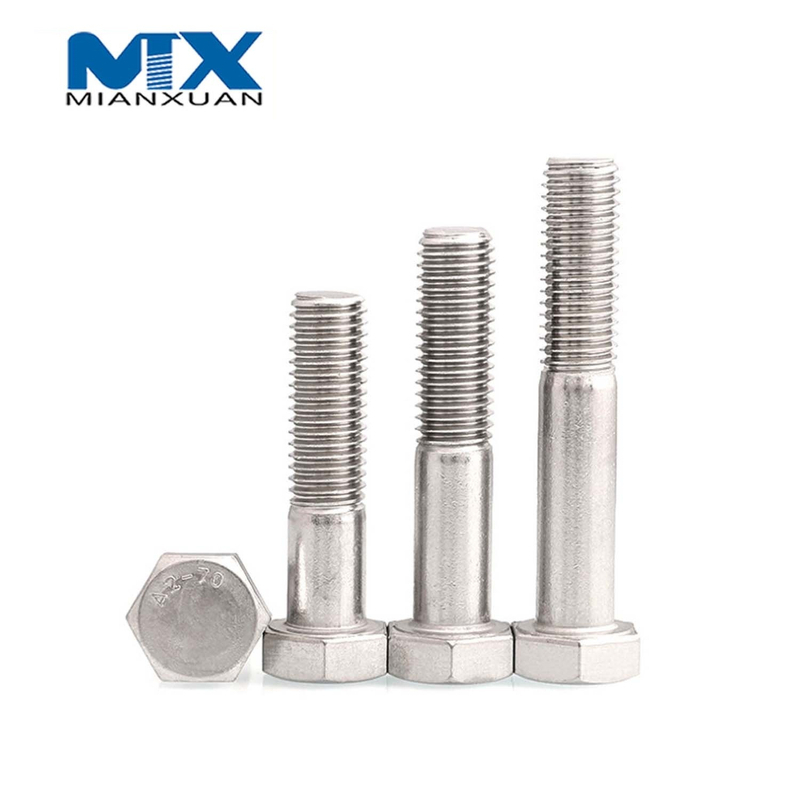 Fabricante estándar A2 A4 18-8 del acero inoxidable del perno de cabeza hexagonal DIN931