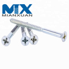Tornillo para madera de cabeza plana Phillips de acero inoxidable