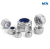 Tuercas hexagonales gruesas de acero inoxidable con inserto de nailon
