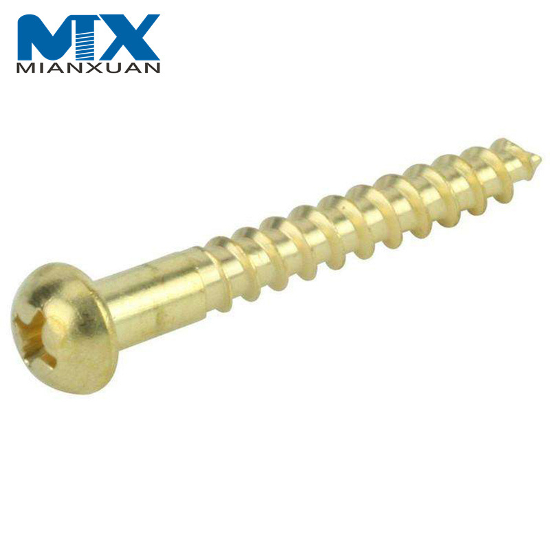 Tornillo de madera ranurado con cabeza ovalada de acero al carbono con rosca D2.5-D6.0 de alta calidad DIN95