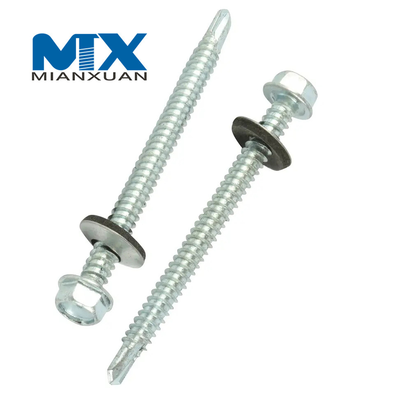 Tornillo Tek de tamaño completo con cabeza hexagonal DIN7504K