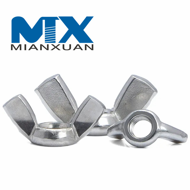 Tuerca de mariposa de acero inoxidable Tuerca de garra Tornillo manual