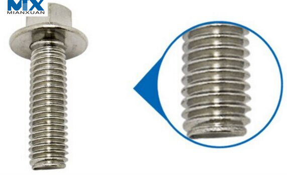Pernos de brida hexagonal para construcción