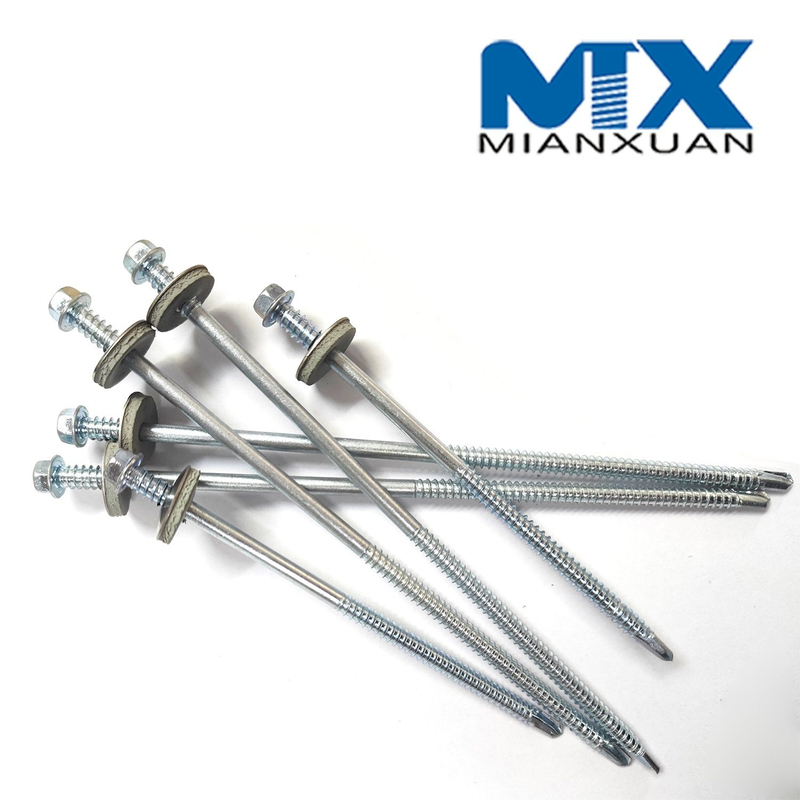 Tornillos autoperforantes bimetálicos hexagonales HD (SS304+CS) endurecidos, EPDM Wasger