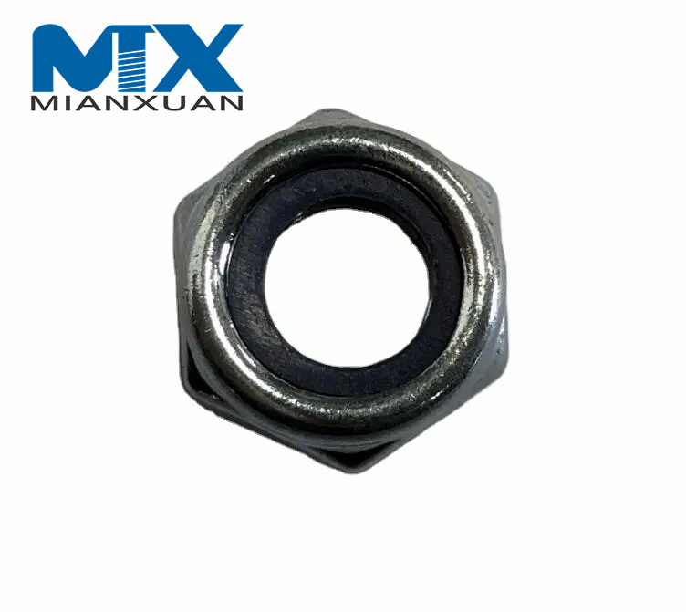 Tuercas de inserción de nailon hexagonales DIN985 Tuercas autoblocantes de nailon