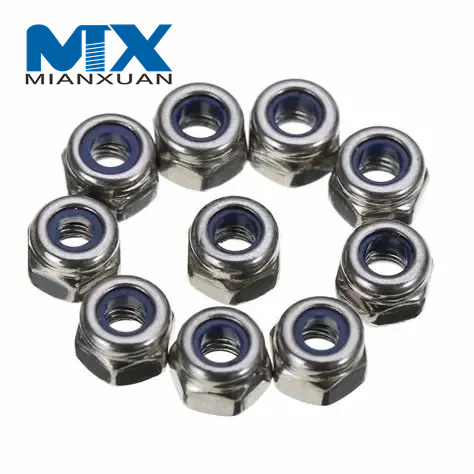 DIN982 Tipo de torsión predominante Tuercas hexagonales Tipo pesado con nailon