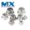 Tuerca de seguridad de nailon con brida hexagonal DIN1663