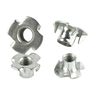 Tuercas en T/de cuatro garras para construcción