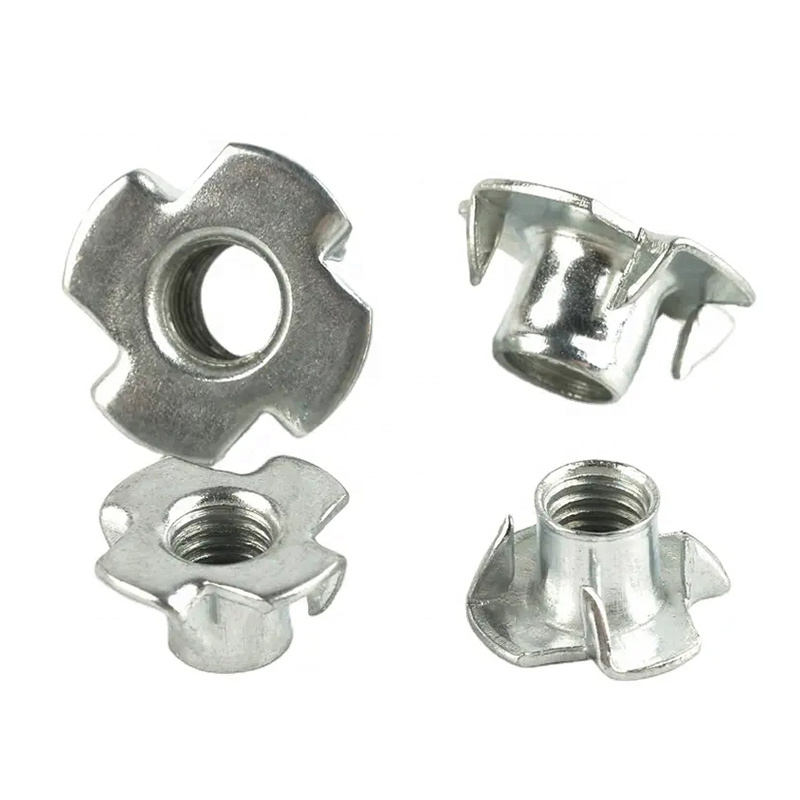 Tuercas en T/de cuatro garras para construcción