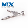 Tornillo para madera con cabeza hexagonal autorroscante de acero inoxidable