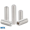 Tornillos de fijación hexagonales de acero inoxidable con punta plana