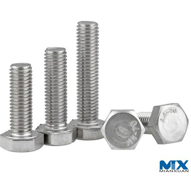 Pernos hexagonales de acero inoxidable Serie en pulgadas