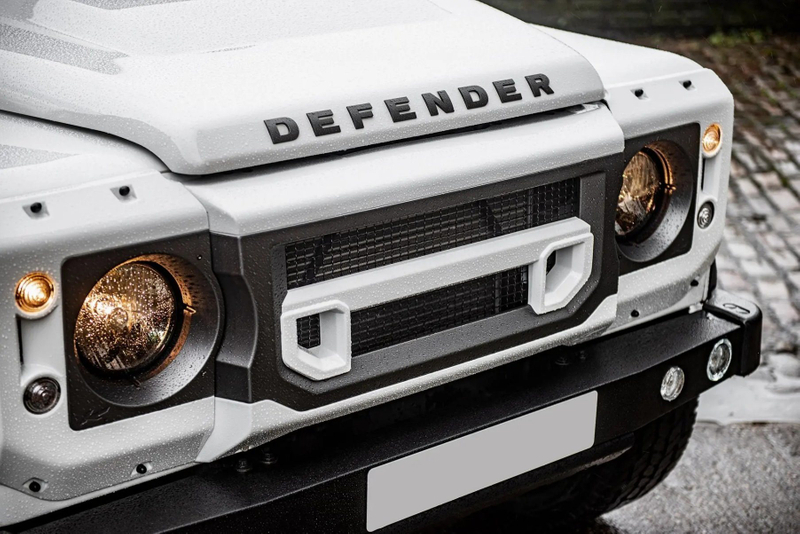 Piezas de carrocería de automóvil faro negro bloque fijo para Defender