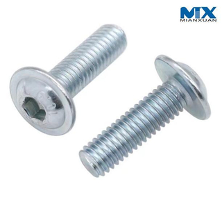 Tornillos de cabeza de botón hexagonal con collar