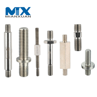 Perno roscado de doble extremo de torneado CNC especial con nueva alta calidad