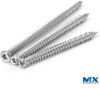 Tornillos de hormigón Torx de cabeza avellanada plana con nervaduras