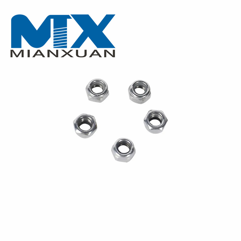 Tuercas de bloqueo hexagonales con inserto de nailon Tuercas DIN985