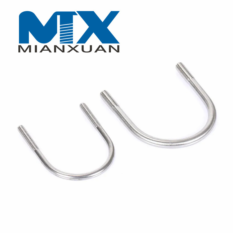 Perno en U curvo de acero inoxidable 316 DIN3570 304