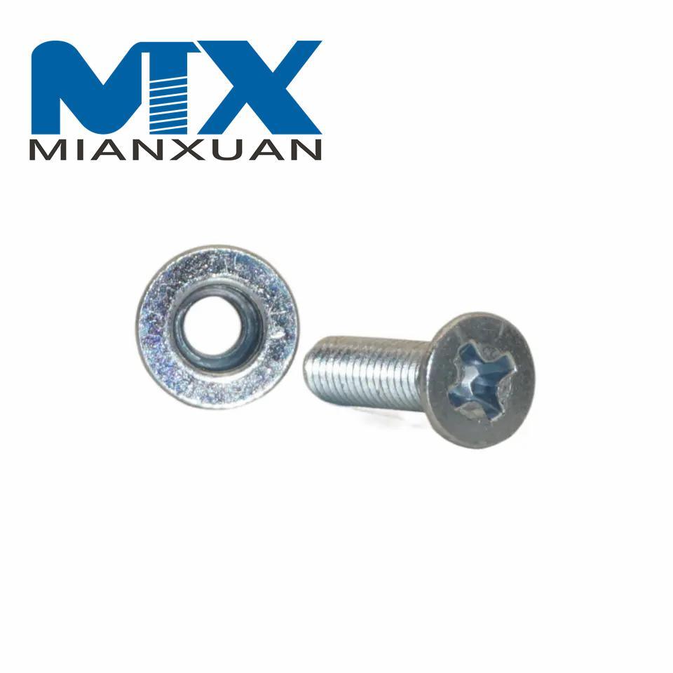 Tornillo de cabeza plana avellanada con tornillos ranurados de acero inoxidable 304