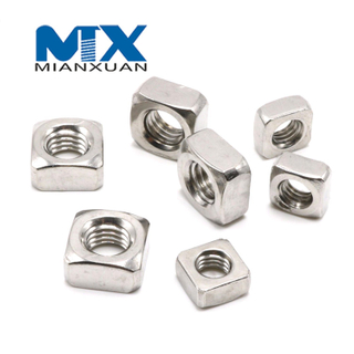 Acero al carbono 4,8 8,8 10,9 12,9 Tuerca cuadrada de acero dulce DIN 562 557 Tuerca cuadrada DIN557 DIN562 M24 M30 M36 M42 M48 HDG Galvanizado en caliente
