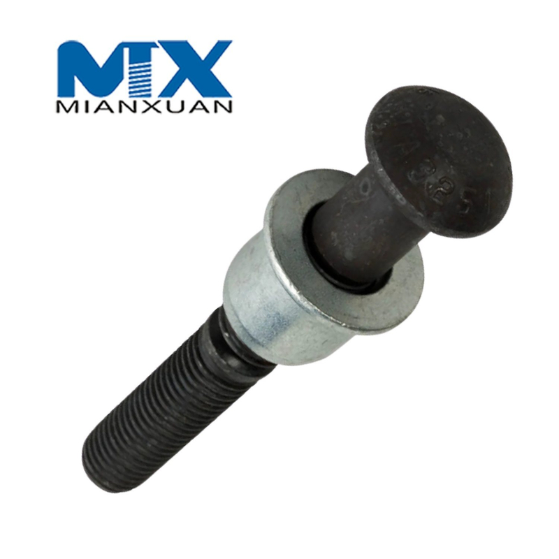 Acero al carbono 4,8 8,8 10,9 12,9 Collar de agarre de perno de bloqueo de perno Huck de acero dulce M24 M30 M36 M42 M48 HDG galvanizado en caliente