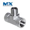 Conector de compresión de acero inoxidable, accesorios de tubo de unión recta con juego de virola doble