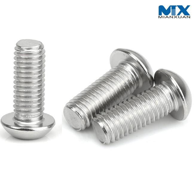 Tornillos de cabeza de botón hexagonal de acero inoxidable