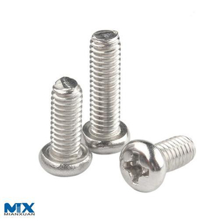 Tornillos de cabeza tipo queso elevados y empotrados en cruz