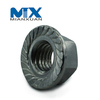 Brida de tuerca de seguridad hexagonal GB1587 con moleteado sin moleteado