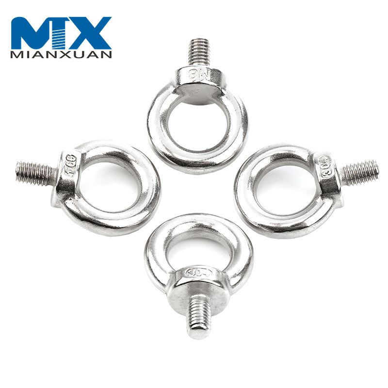 Hardware de aparejo de alta resistencia Perno de argolla de acero inoxidable DIN580