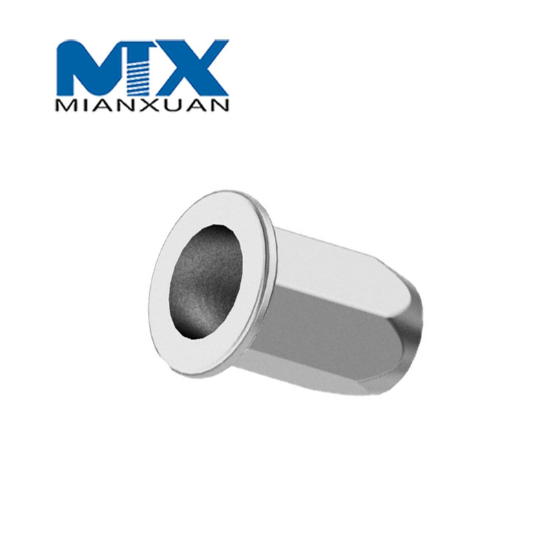 Tuercas de remache de inserción ODM hexagonales completas personalizadas OEM 8m para hardware