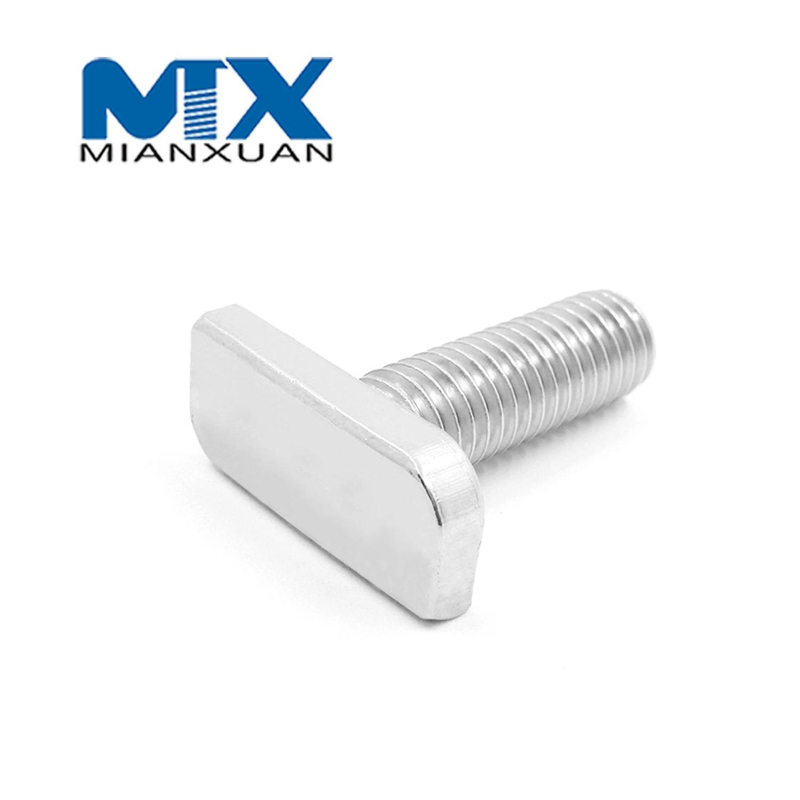 Tornillos en T Perno de martillo Fabricante de pernos del sistema solar inoxidable A2-70