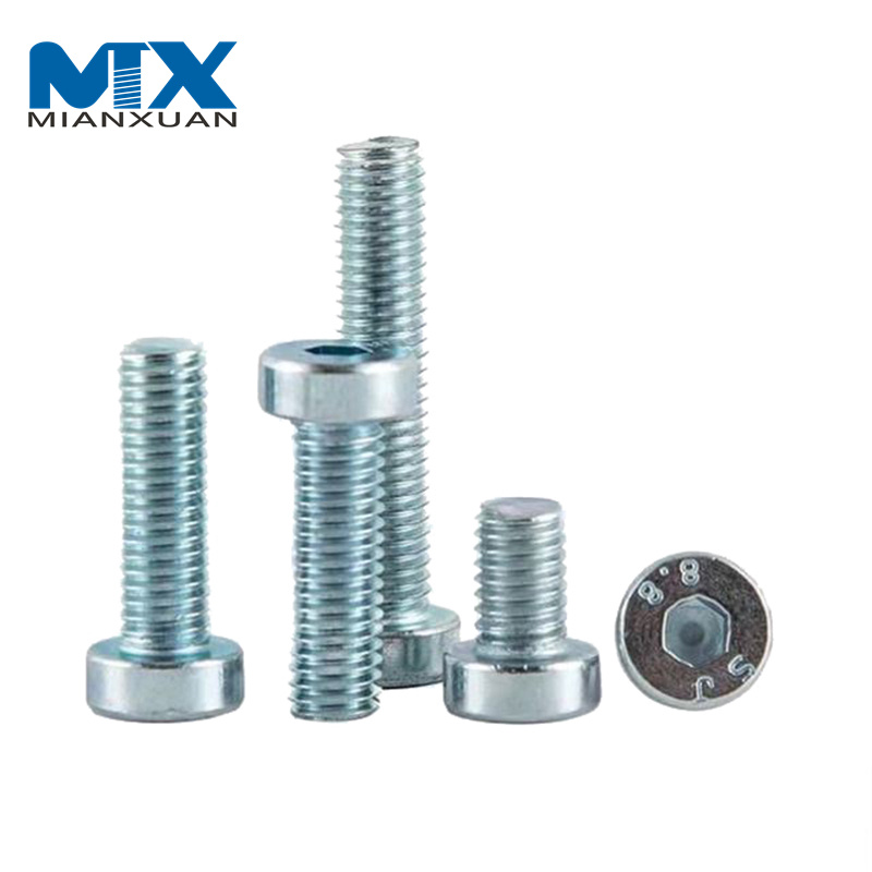 Perno de cabeza fina con casquillo hexagonal de acero inoxidable A2 A4 M8*75mm DIN6912