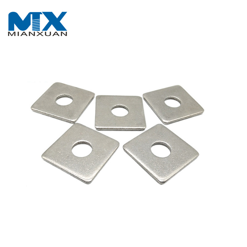 DIN436 Acero inoxidable 316 Arandela plana cuadrada Arandela de pared LED Tuerca Perno y arandela