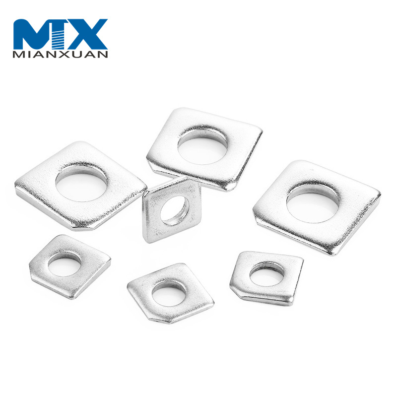 DIN436 Acero inoxidable 316 Arandela plana cuadrada Arandela de pared LED Tuerca Perno y arandela