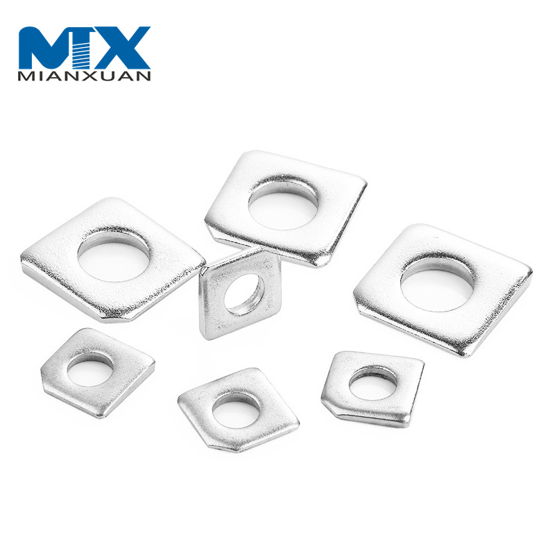 DIN436 Acero inoxidable 316 Arandela plana cuadrada Arandela de pared LED Tuerca Perno y arandela